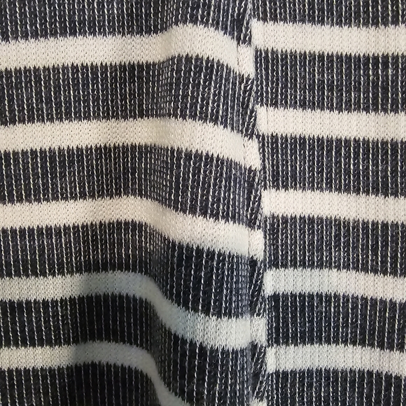 Karen Scott Navy and White Striped Cardigan Women's Sz XL - Picture 7 of 11
